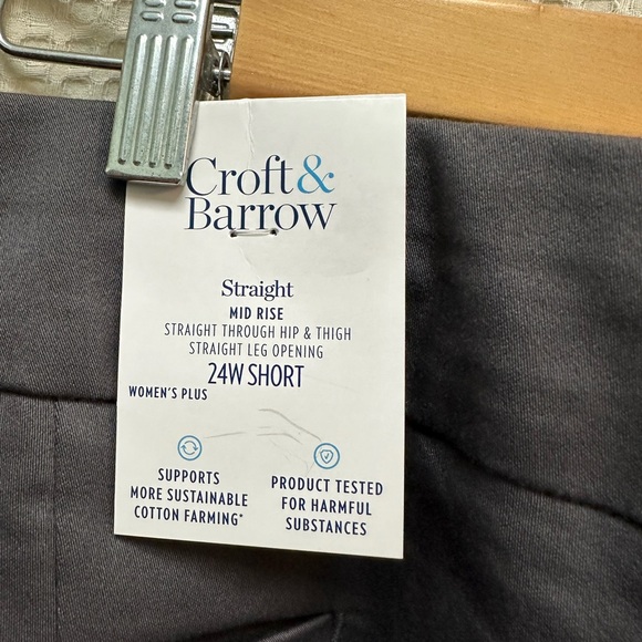 Croft & Barrow effortless stretch pant, size 24S - Picture 3 of 5